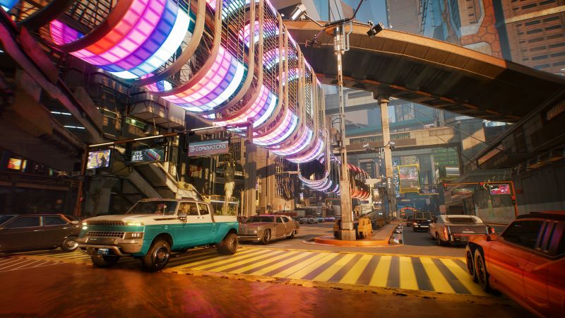 Cyberpunk 2077, screenshot, 4K (horizontal)