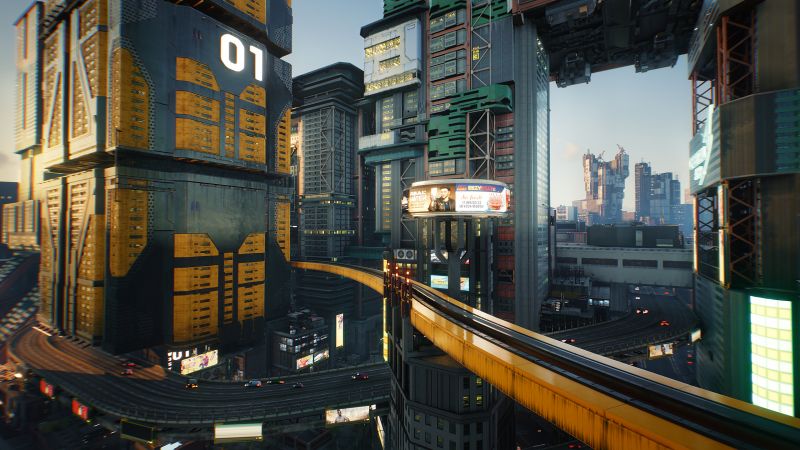 Cyberpunk 2077, screenshot, 4K (horizontal)