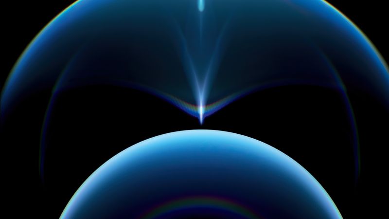 iPhone 12 Pro, blue, abstract, Apple October 2020 Event, 4K (horizontal)