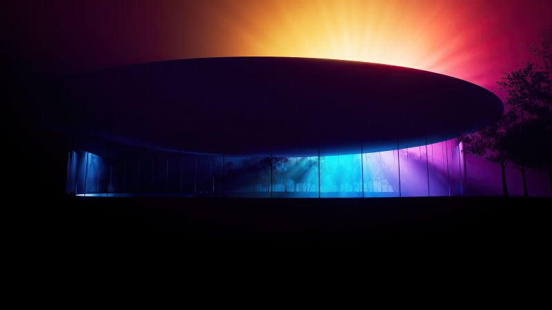 Steve Jobs Theater, abstract, Apple November 2020 Event, 4K (horizontal)