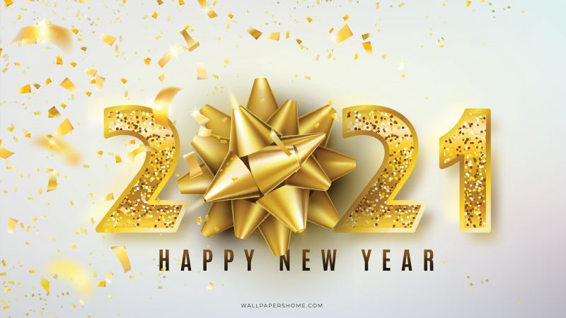 New Year 2021, Christmas, poster, 8k (horizontal)