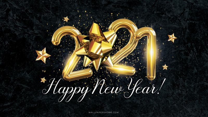 New Year 2021, Christmas, poster, 8k (horizontal)