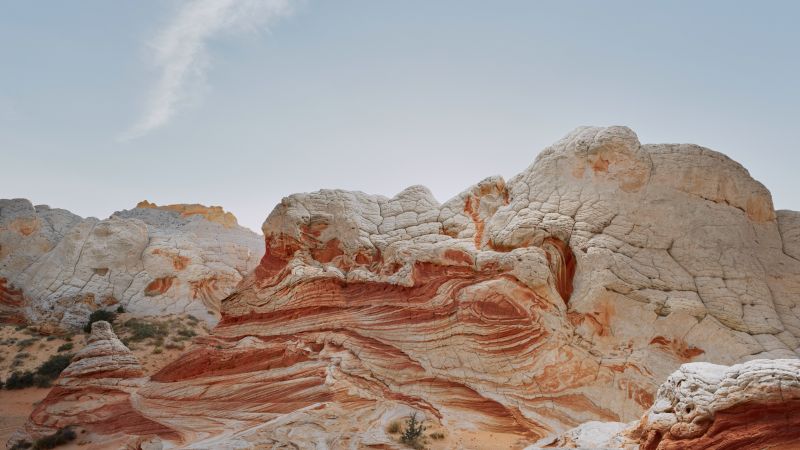 iOS 14.2, Desert, Valley, Day, 4K (horizontal)