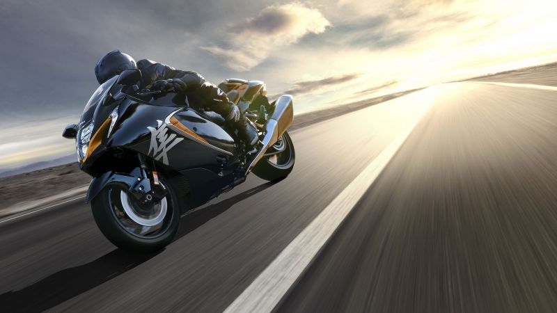 Suzuki Hayabusa, 2021 bikes, 4K (horizontal)