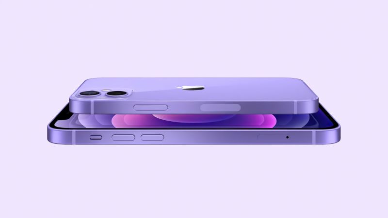 iPhone 12, purple, iPhone 12 Mini, Apple April 2021 Event, 4K (horizontal)