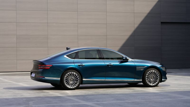 Genesis Electrified G80, 2021 cars, electric cars, 4K (horizontal)