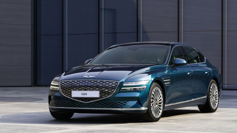 Genesis Electrified G80, 2021 cars, electric cars, 4K (horizontal)