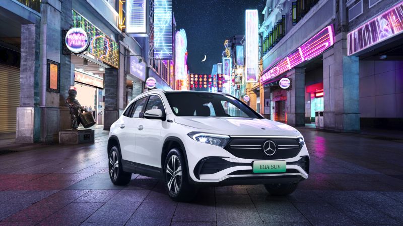 Mercedes-Benz EQA 300 AMG, Auto Shanghai 2021, 2021 cars, electric cars, SUV, 8K (horizontal)