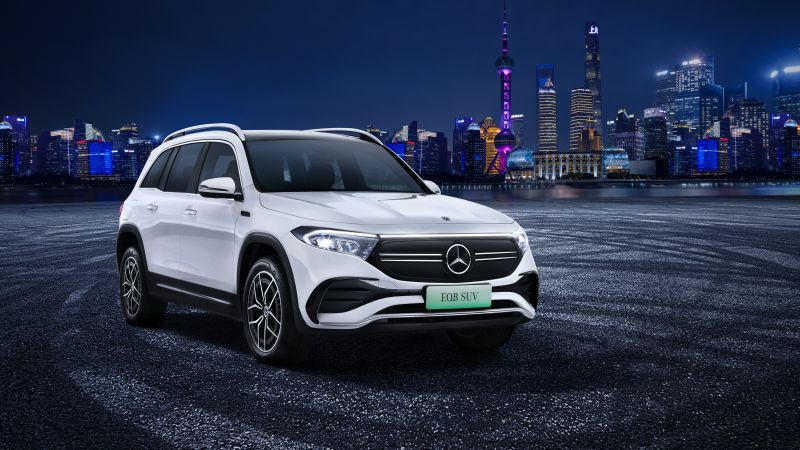 Mercedes-Benz EQB 350 AMG, Auto Shanghai 2021, 2021 cars, electric cars, SUV, 8K (horizontal)