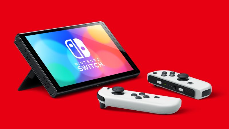 Nintendo Switch OLED, console, 5K (horizontal)