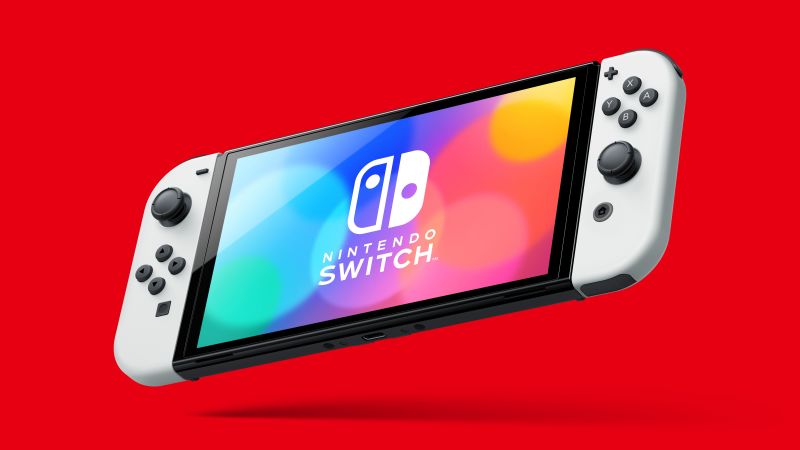 Nintendo Switch OLED, console, 8K (horizontal)