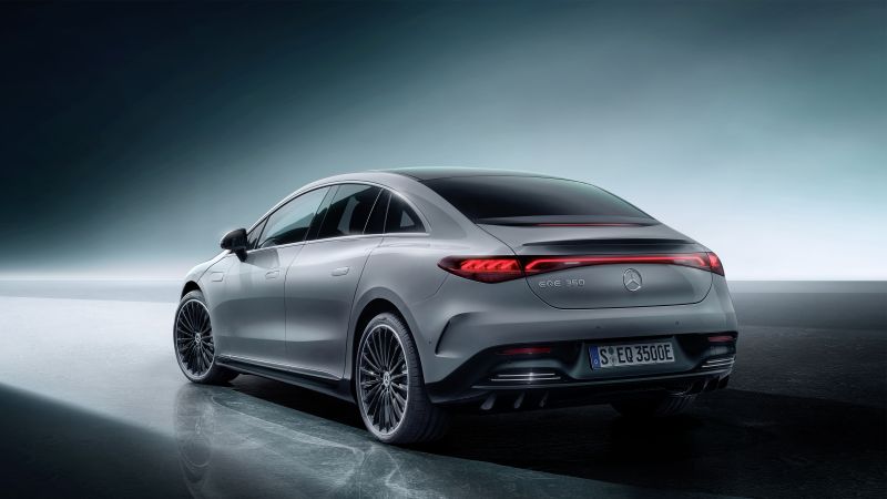 Mercedes-Benz EQE 350 AMG, Munich Motor Show 2021, electric cars, 2021 cars, 4K (horizontal)