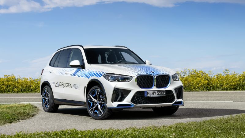 BMW iX5 Hydrogen, 2022 cars, Munich Motor Show 2021, SUV, hydrogen fuel cell, 5K (horizontal)