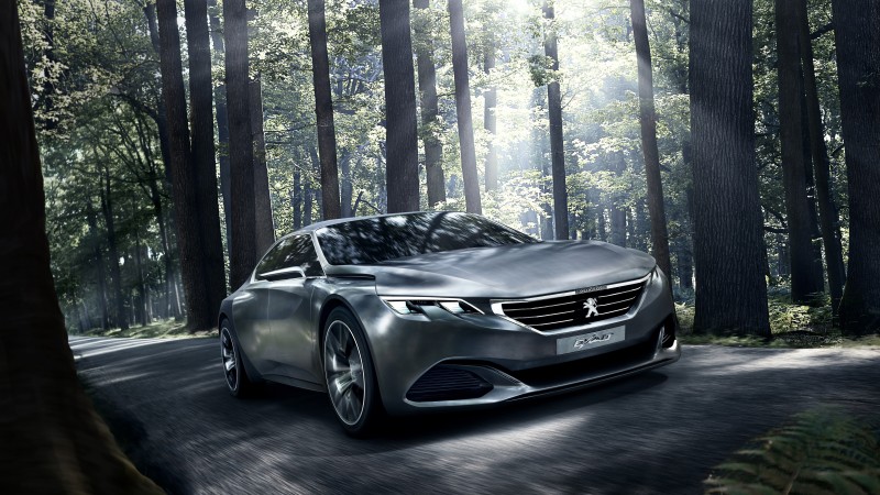 Peugeot Exalt, 5k, 4k wallpaper, electric cars, concept, Peugeot, review, test drive, forest (horizontal)