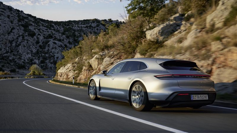 Porsche Taycan Sport Turismo, 2022 cars, 4K (horizontal)