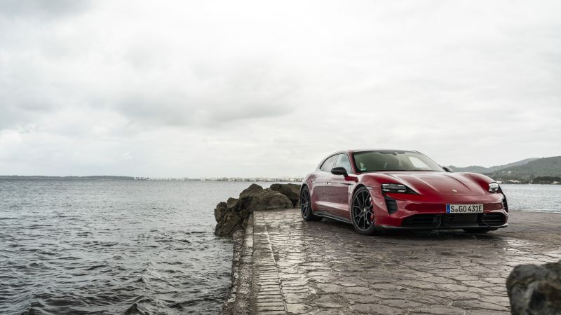 Porsche Taycan Sport Turismo, 2022 cars, 4K (horizontal)