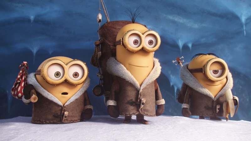 Minions, cartoon, yellow, funny, Best Animation Movies of 2015 (horizontal)