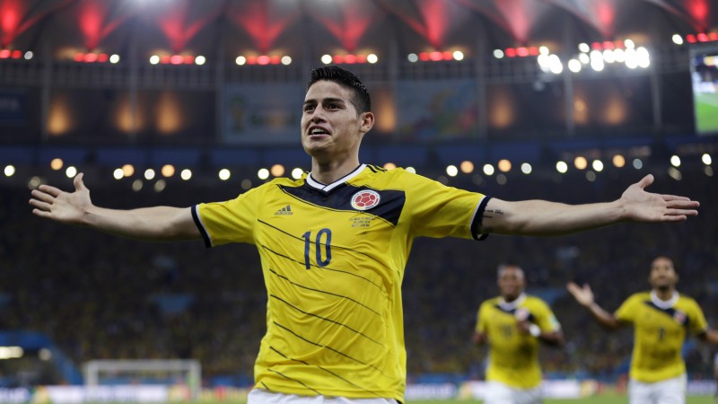 Football, James Rodríguez, soccer, The best players 2015, FIFA World Cup, Real Madrid, James David Rodríguez Rubio (horizontal)