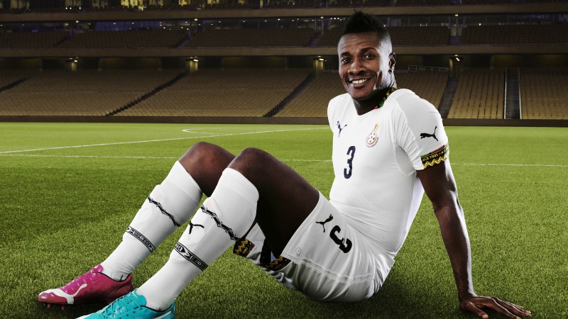 Football, Asamoah Gyan, soccer, Al Ain, Ghanaian national team, footballer, Striker (horizontal)