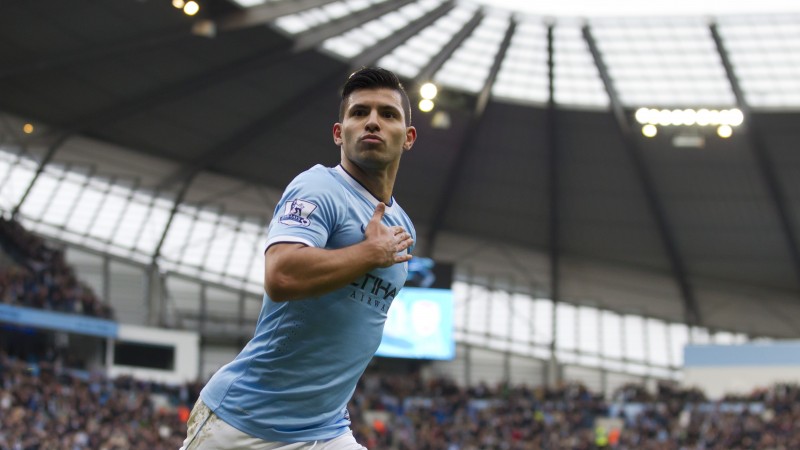 Football, Sergio Aguero, soccer, The best players 2015, FIFA, Manchester City, Striker, Sergio Leonel "Kun" Agüero Del Castillo (horizontal)