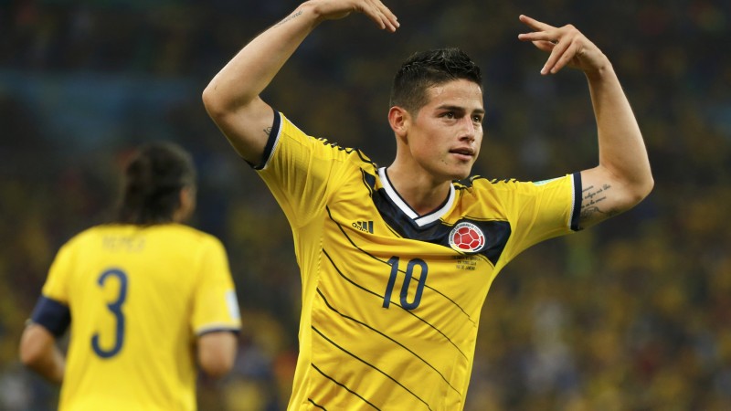 Football, James Rodríguez, The best players 2015, FIFA World Cup, Real Madrid, footballer, James David Rodríguez Rubio (horizontal)