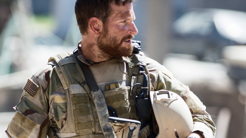 American Sniper, Best Movies of 2015, Chris Kyle, Academy Awards, Bradley Cooper, biographical, Sienna Miller, US Army, USA, war (horizontal)