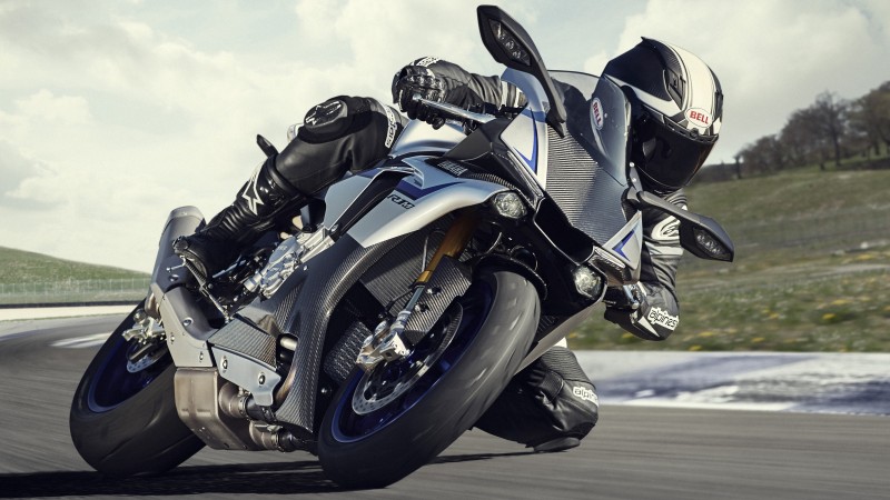 Yamaha YZF-R1, motorcycle, racing, sport, bike (horizontal)