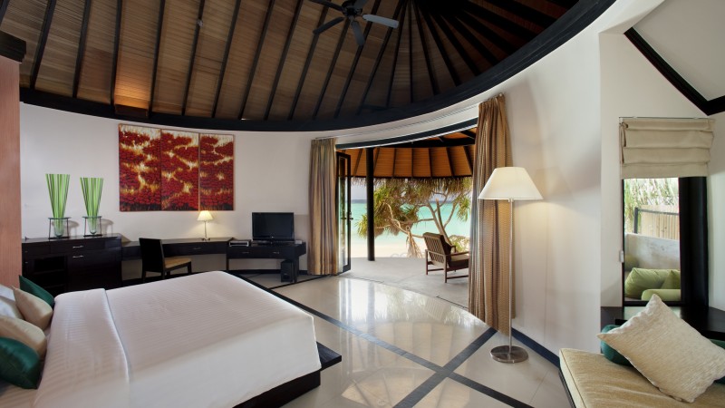 The Sun Siyam Iru Fushi, Best Hotels of 2015, tourism, travel, resort, vacation, bed, room (horizontal)