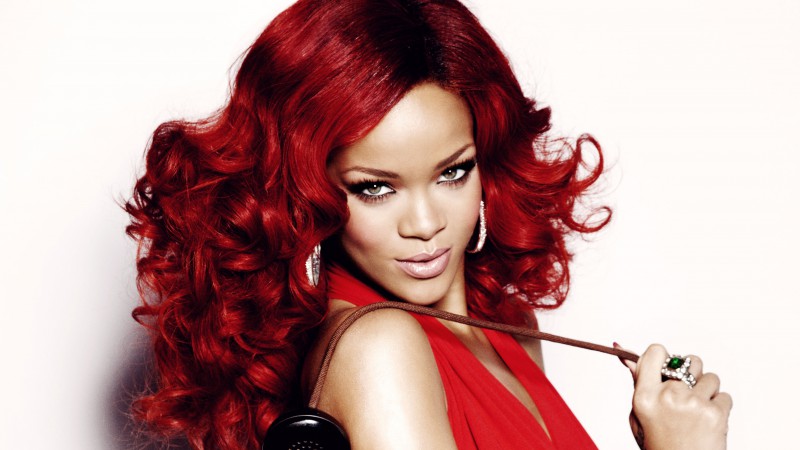 Rihanna, Most Popular Celebs in 2015, singer, music, actress, red hair, look (horizontal)
