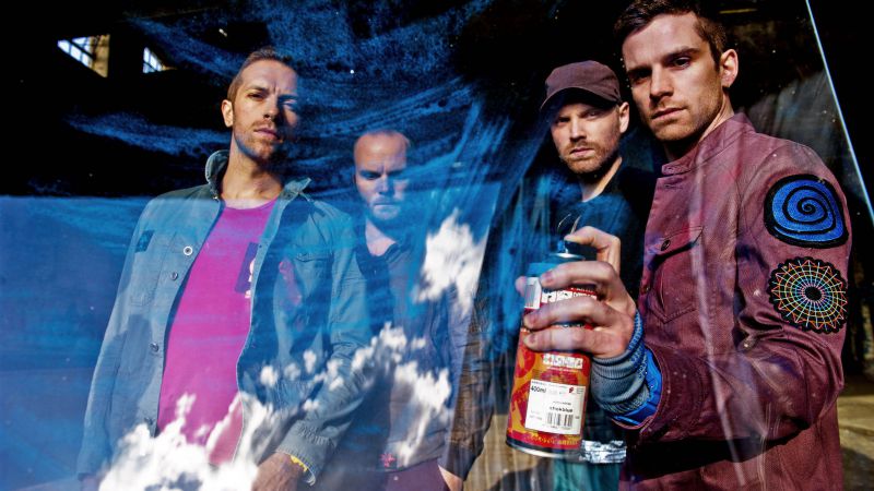 Coldplay, Top music artist and bands, Chris Martin, Jonny Buckland, Guy Berryman, Will Champion (horizontal)
