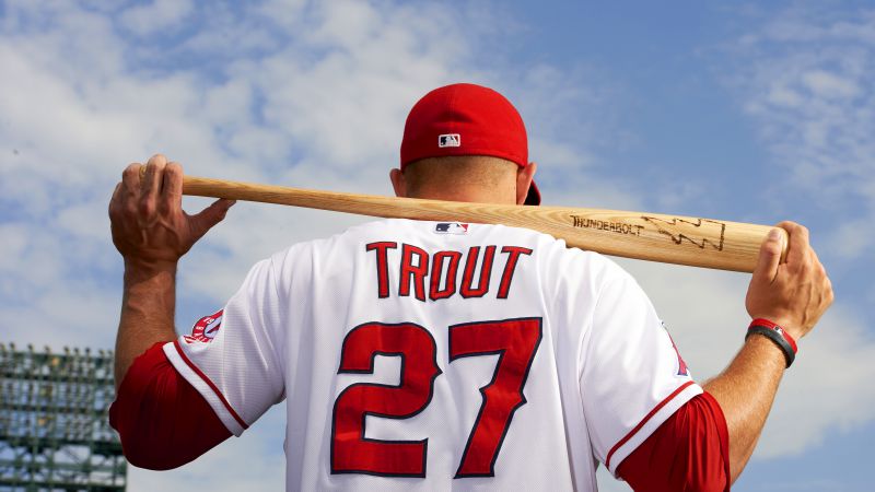 Baseball, Top baseball players, Mike Trout, Los Angeles Angels of Anaheim (horizontal)