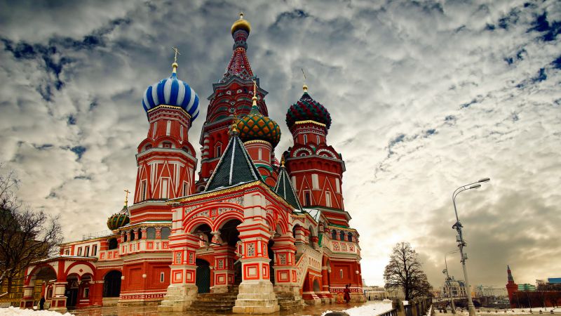 St. Basil's Cathedral, Moscow, Russia, Red Square (horizontal)