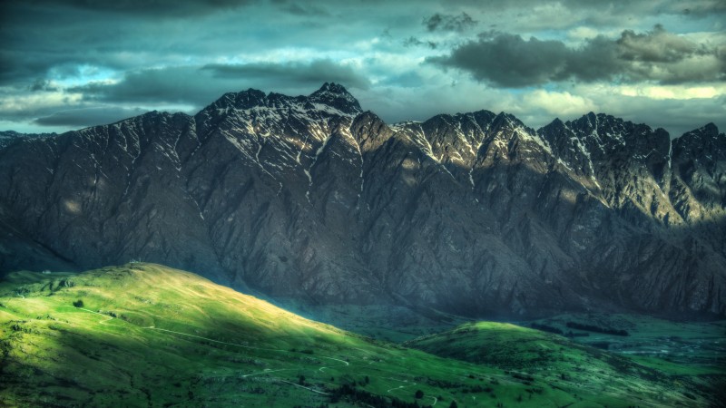 New Zealand, 5k, 4k wallpaper, 8k, mountain, island, clouds, sky, foliage (horizontal)