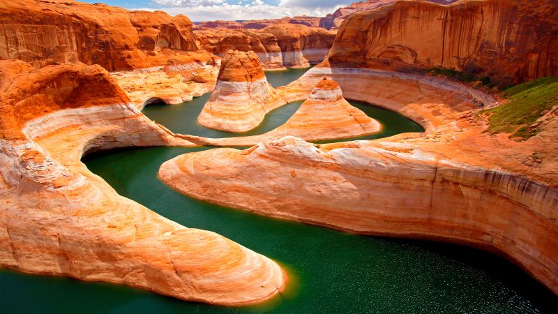 Glen Canyon, 5k, 4k wallpaper, Utah, USA, tourism, travel (horizontal)