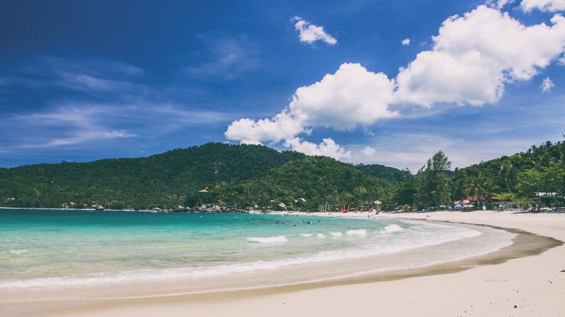 Ko Phangan, 5k, 4k wallpaper, Thailand, beach, coast, shore, sky (horizontal)