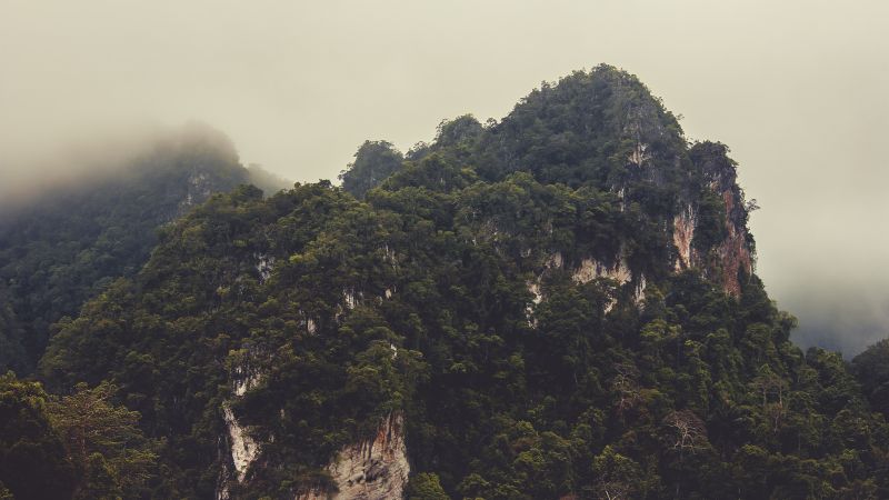 Thailand, 4k, 5k wallpaper, 8k, mountains, mist, hills (horizontal)