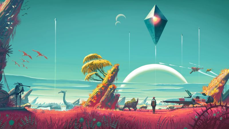 No Man's Sky, 4k, 5k wallpaper, Best Games 2015, game, sci-fi, space, fantasy, PC, PS4 (horizontal)