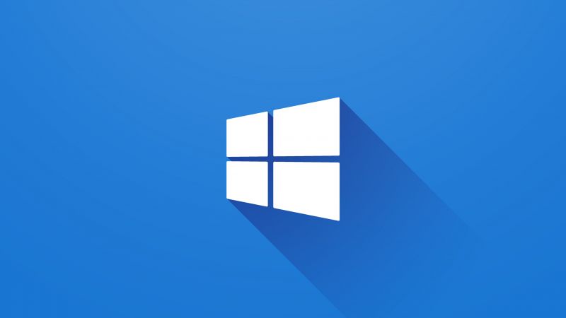 Windows 10, 4k, 5k wallpaper, Microsoft, blue (horizontal)