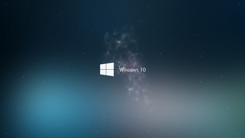 Windows 10, 4k, 5k wallpaper, Microsoft, blue (horizontal)