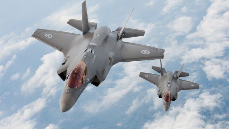 Lockheed F-35 Lightning II, USA army, fighter aircraft, air force, USA (horizontal)