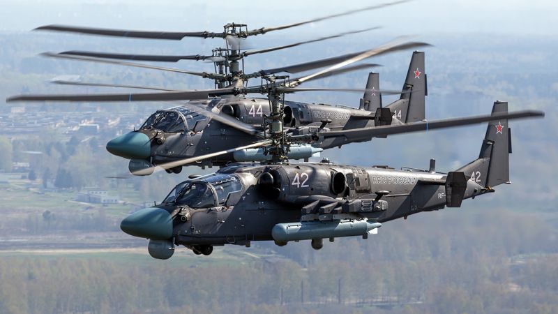 Kamov Ka-52 Alligator, Russian army, fighter helicopter, air force (horizontal)