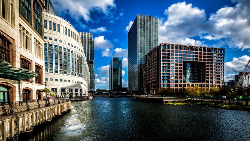 Canary Wharf, London, Europe, tourism, travel (horizontal)