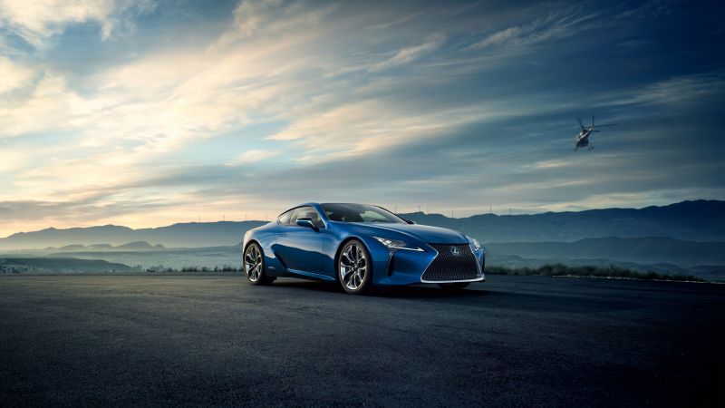 Lexus LC 500h EU-spec, Geneva Auto Show 2016, sport car, Hybrid, blue (horizontal)