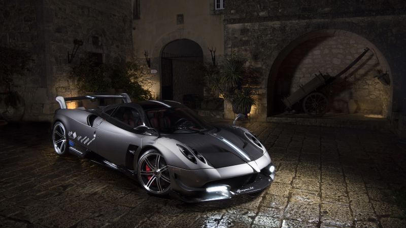 Pagani Huayra BC, Geneva Auto Show 2016, ultra-light super car, sport car, silver (horizontal)