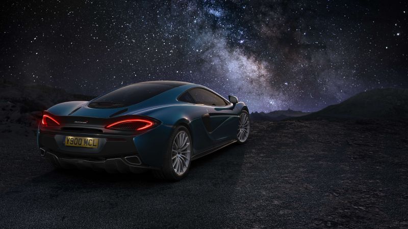 McLaren MSO P1, Geneva Auto Show 2016, starry sky, sports car (horizontal)