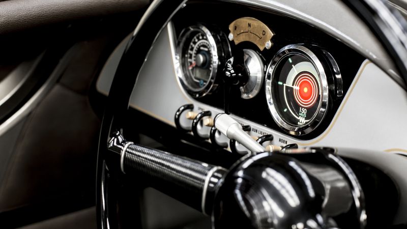 Morgan EV3 3 Wheeler, Geneva Auto Show 2016, instrument cluster (horizontal)