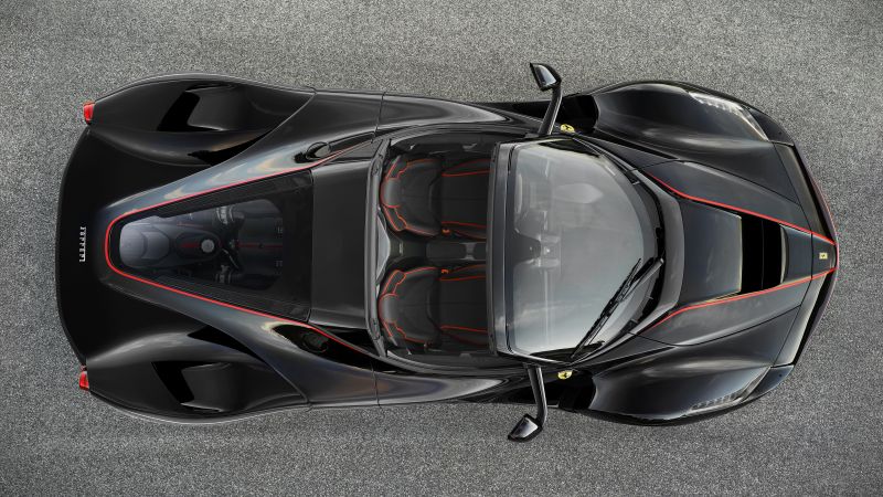 LaFerrari Aperta, hypercar, black (horizontal)