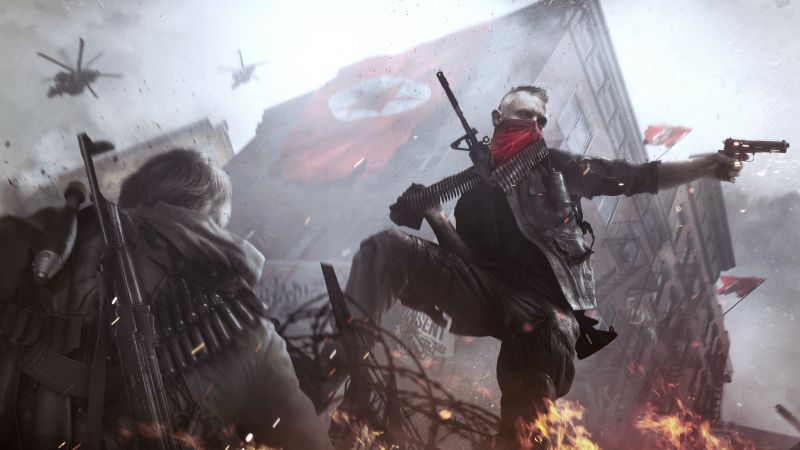 Homefront: The Revolution, shooter, fps, soldier, base, grey, screenshot, art, PC, PS4, XBox one (horizontal)