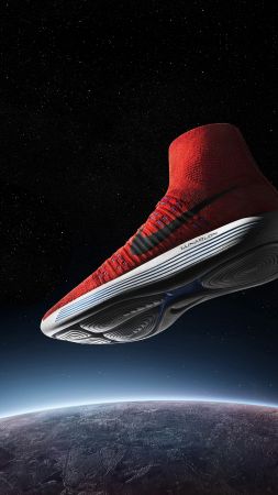 Nike, sneakers, space (vertical)