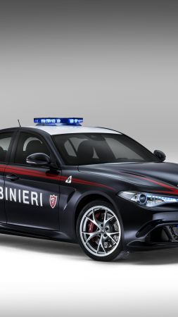 Alfa Romeo Giulia Quadrifoglio Carabinieri, police, safety car (vertical)